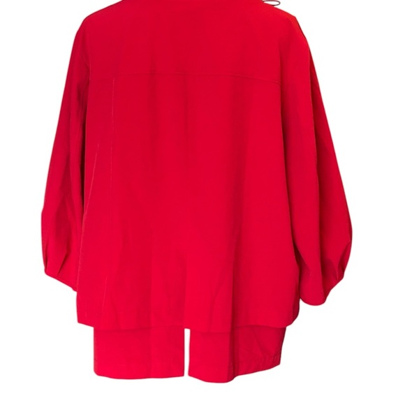 Chicos Red Zenergy Jacket XL Lightweight Travel Workout - Picture 2 of 8